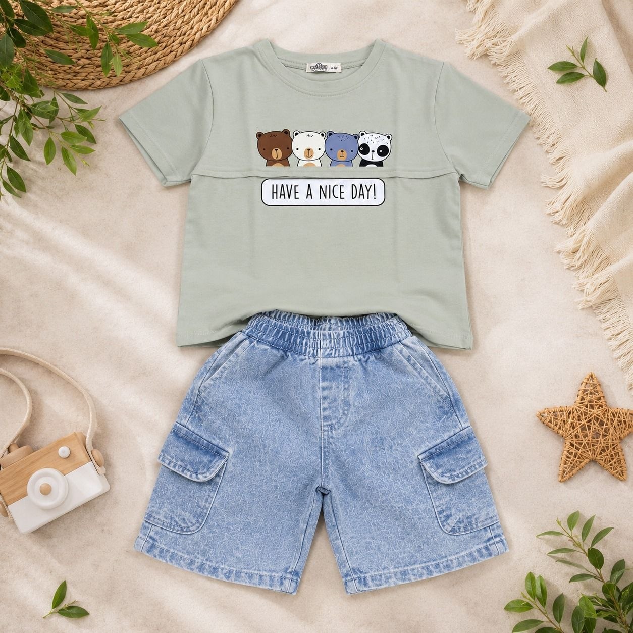 Boys' Have A Nice Day Printed Set
