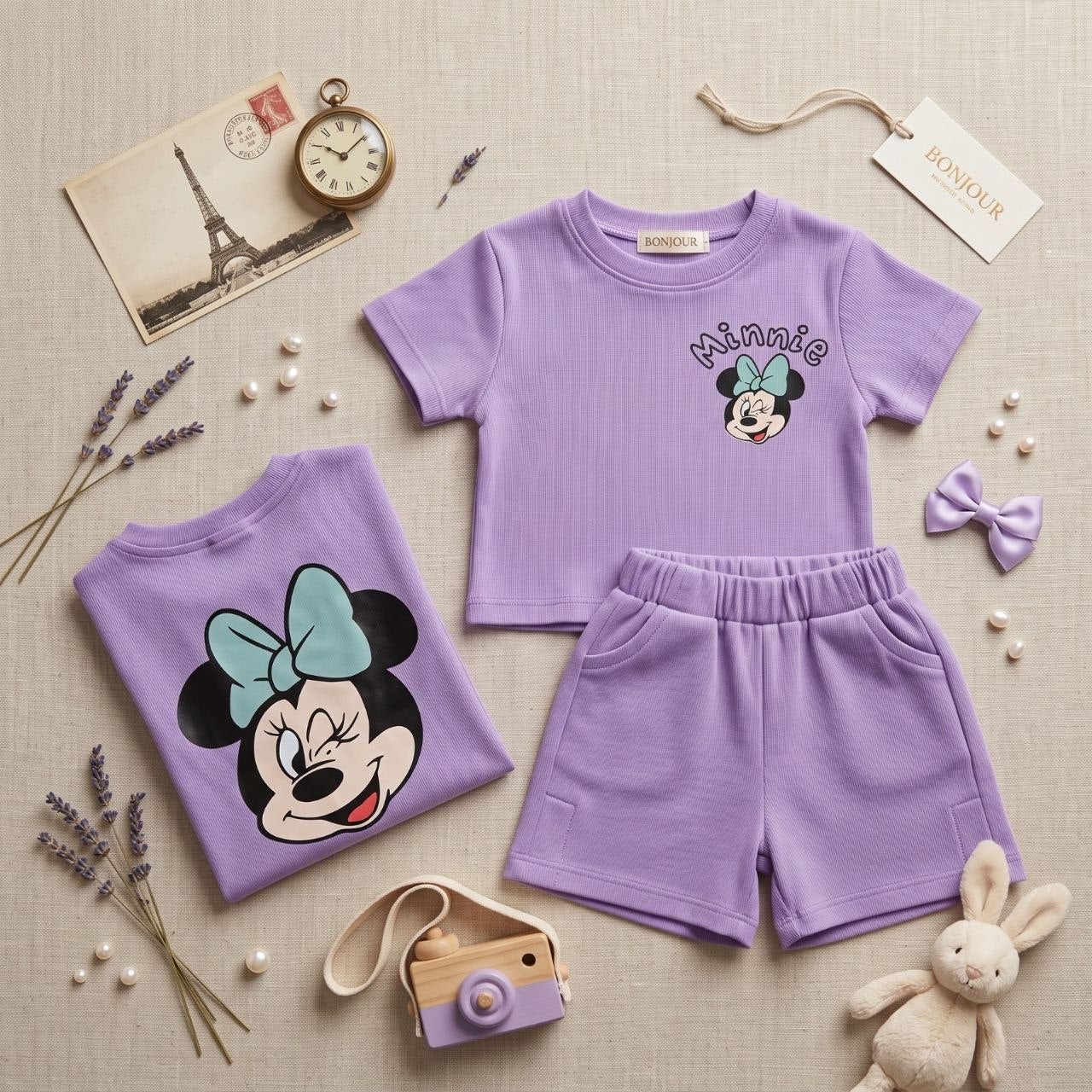 Girls' Minnie Printed Set