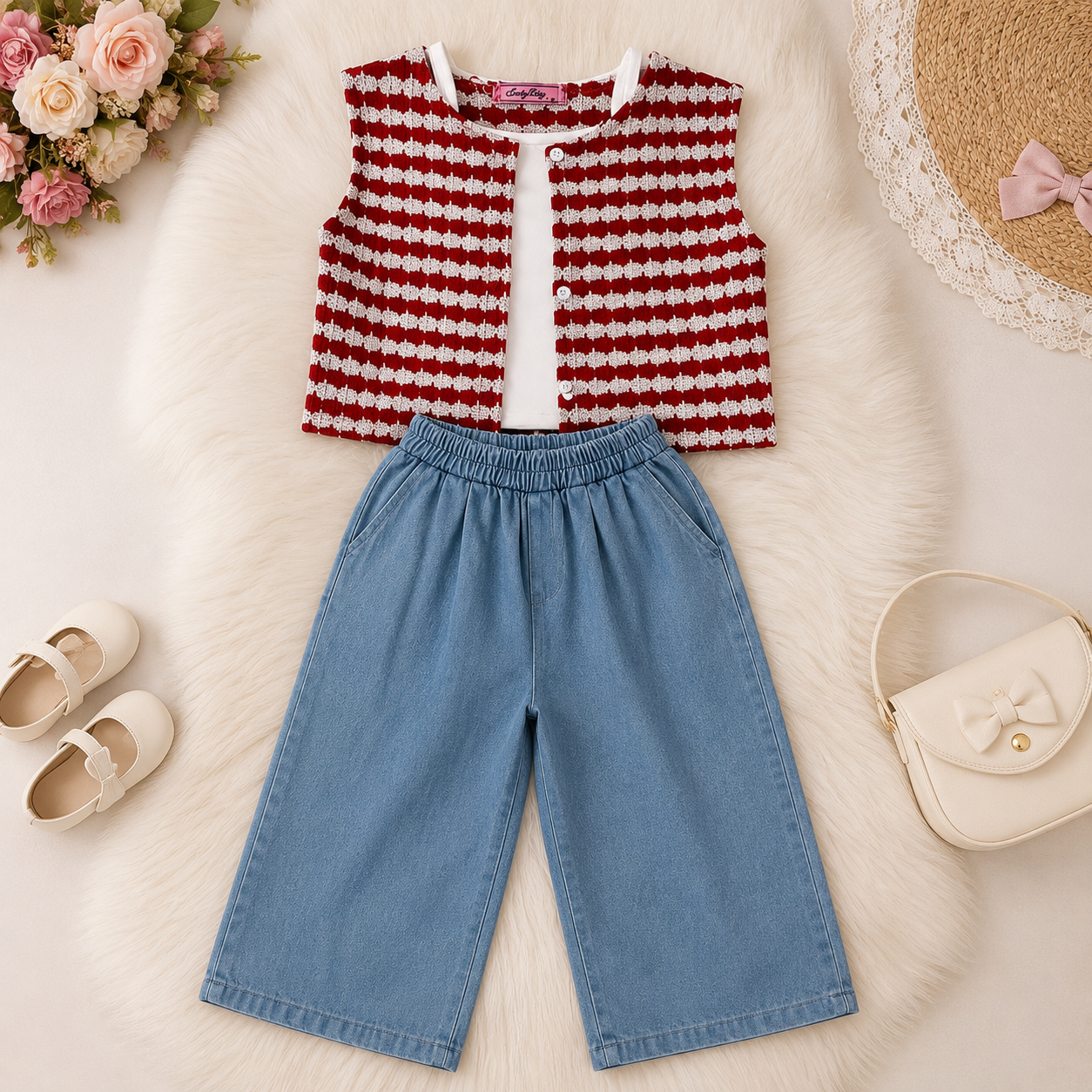 Girls' Chic girls' 3-piece summer set