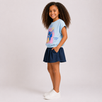 Girls' 2- Piece Stitch T-shirt and Skirt set