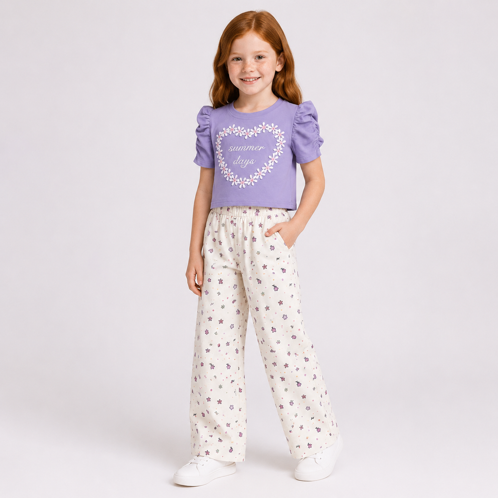 Girls' 2- Piece T-shirt and pants set