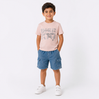 Boys' Cargo Denim T-Shirt & Shorts set