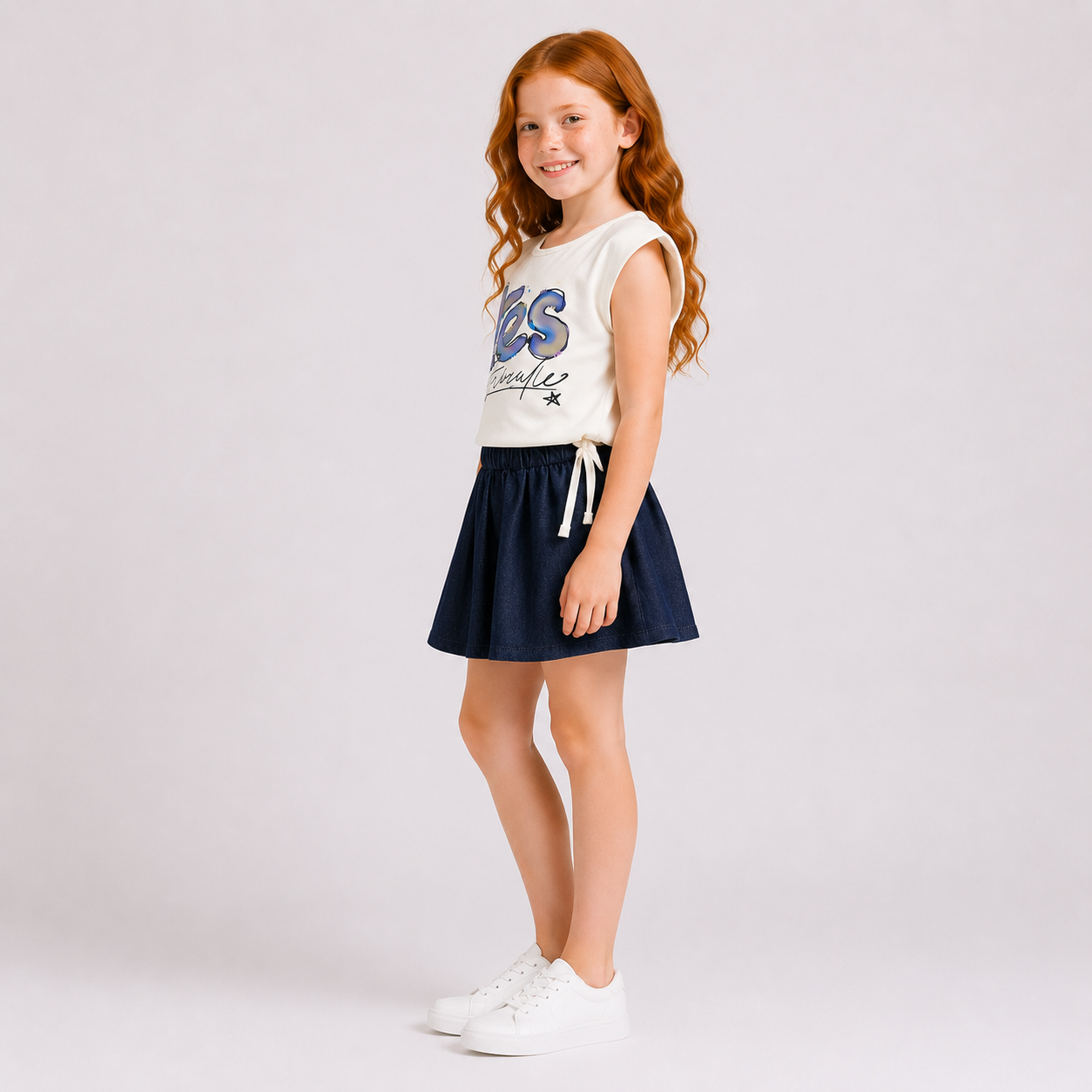Girls' 2- Piece T-shirt and Skirt set