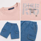 Boys' Cargo Denim T-Shirt & Shorts set