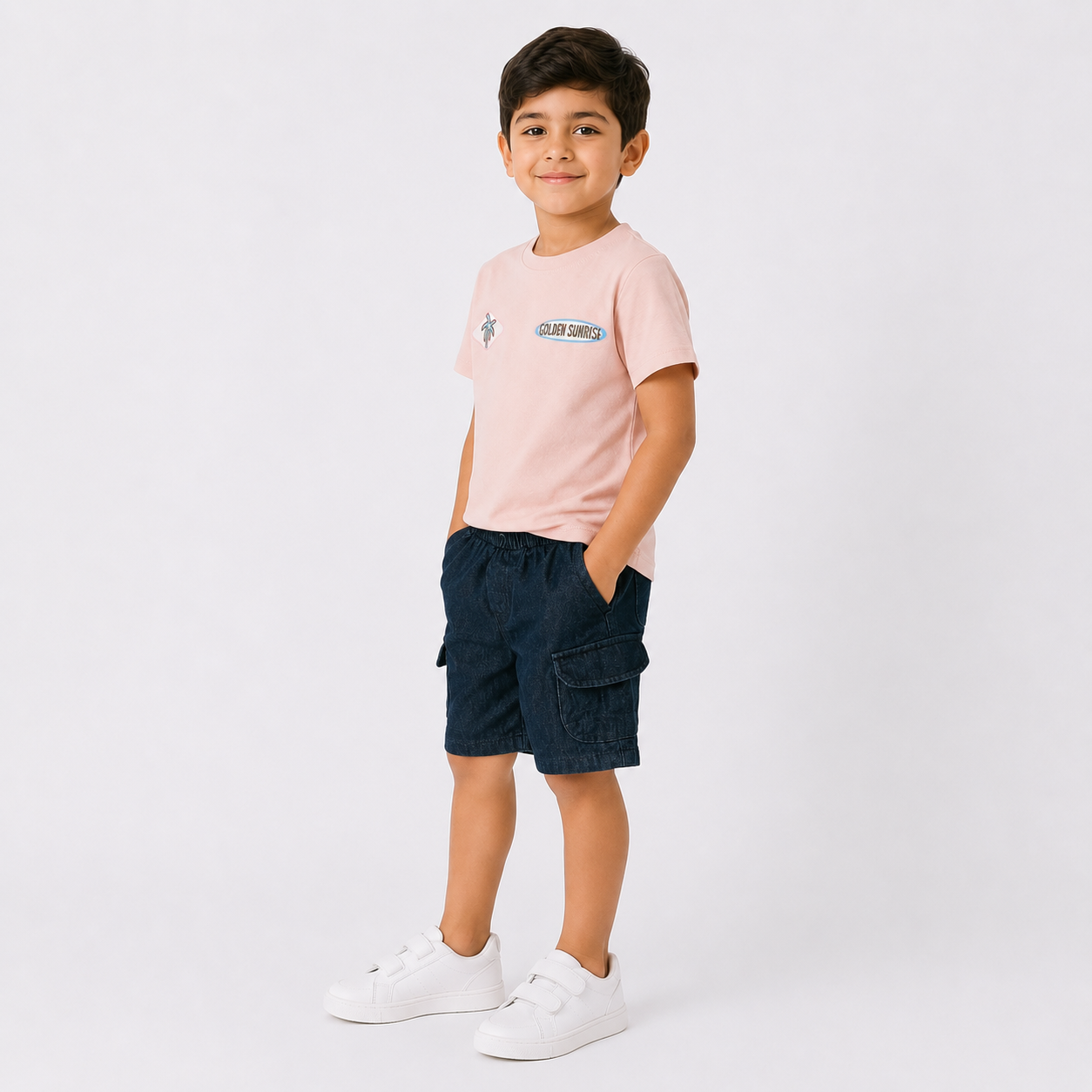 Boys' Everyday Cargo T-Shirt & Shorts set