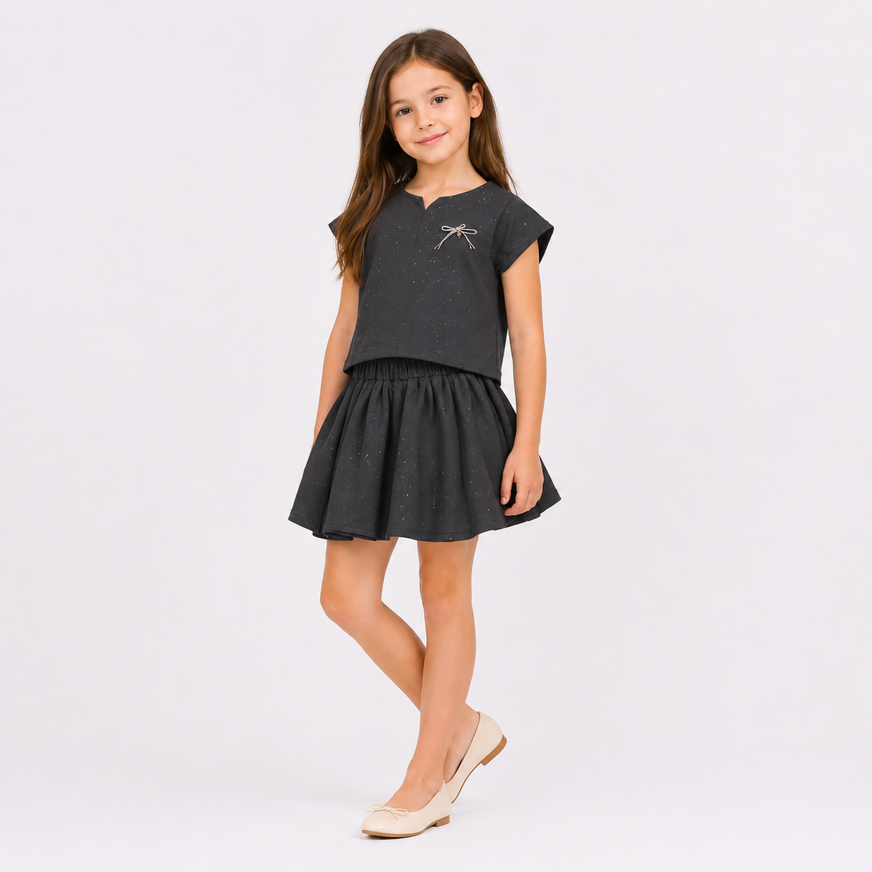 Girls' 2- Piece T-shirt and Skirt set