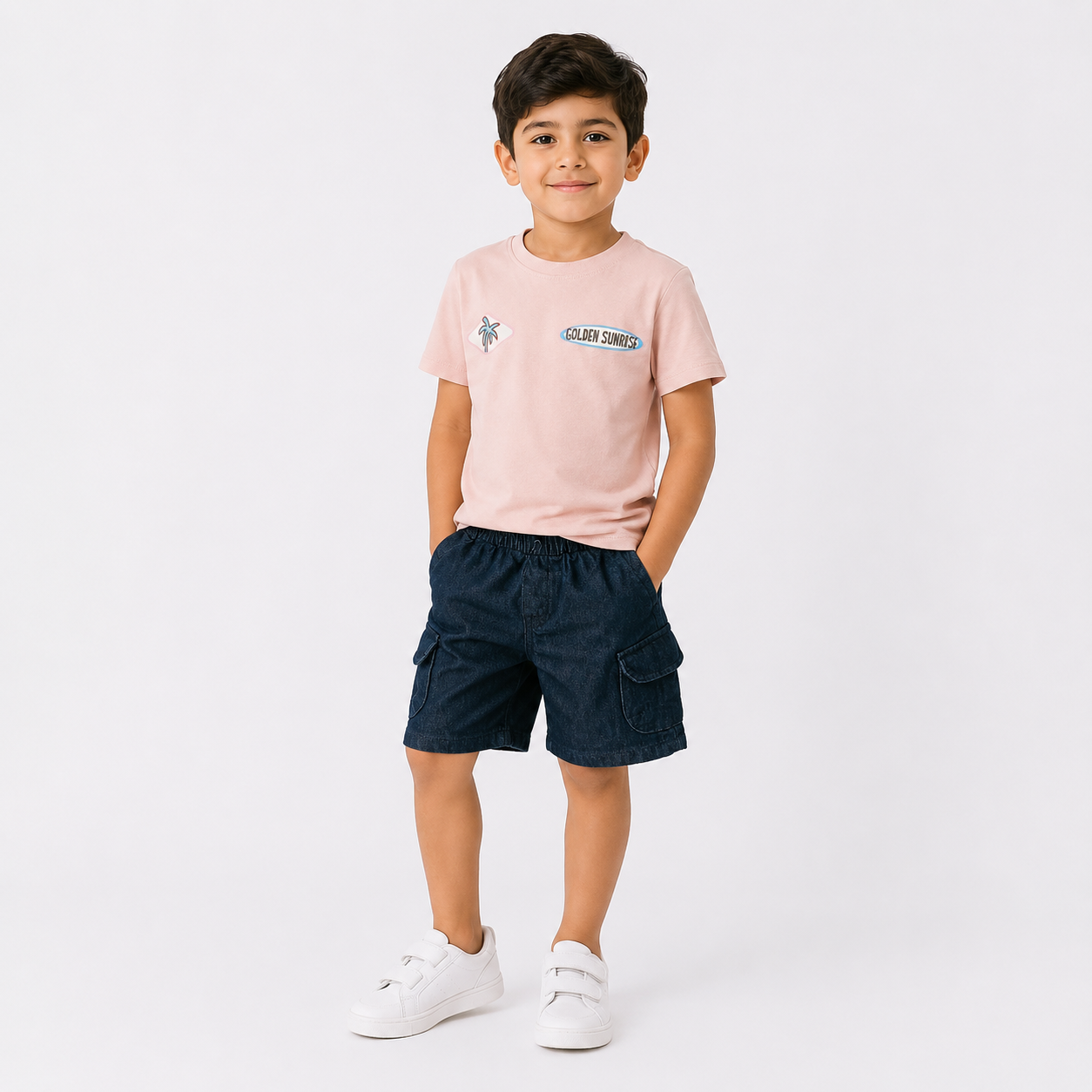 Boys' Everyday Cargo T-Shirt & Shorts set