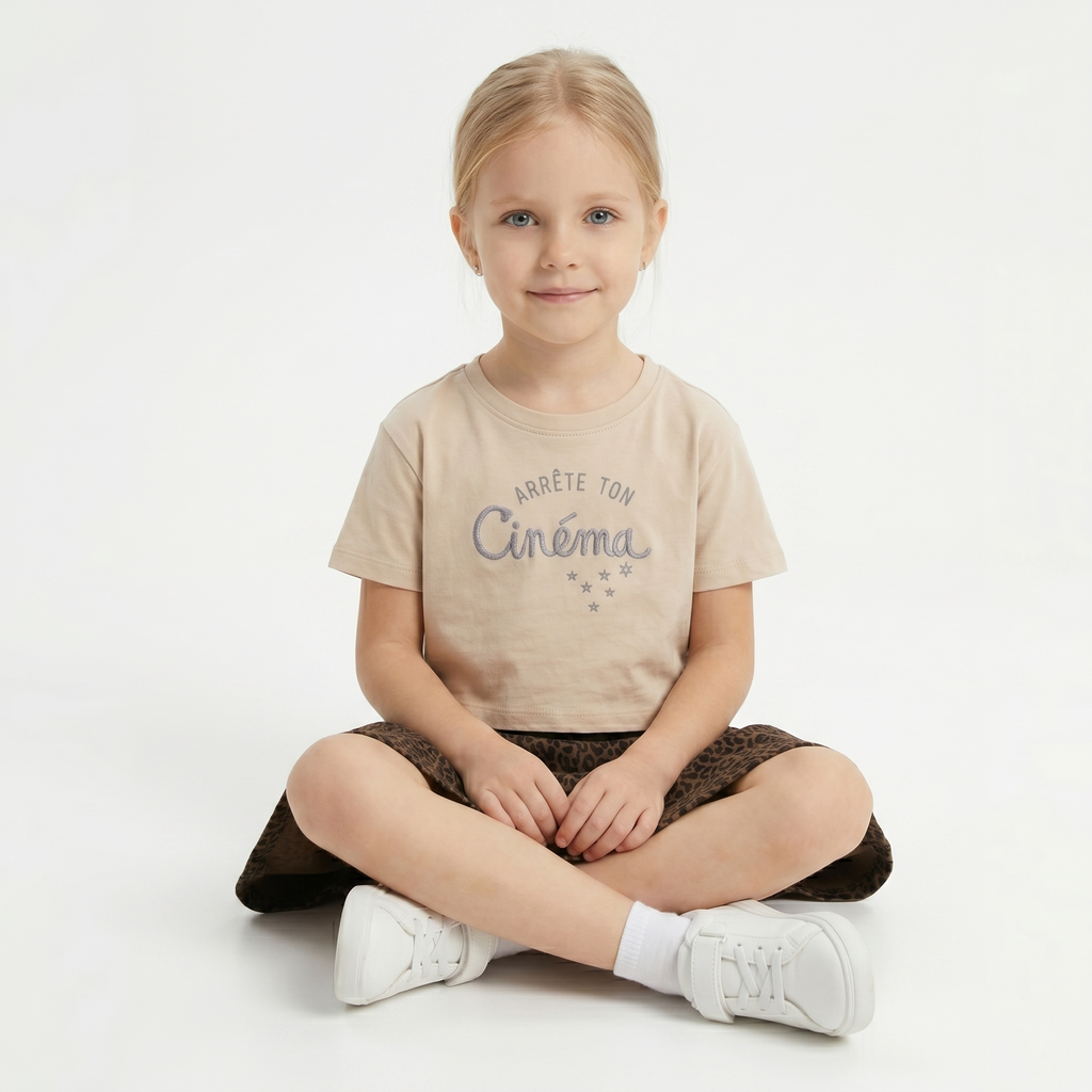 Girls' Cinema T-Shirt & Skirt set