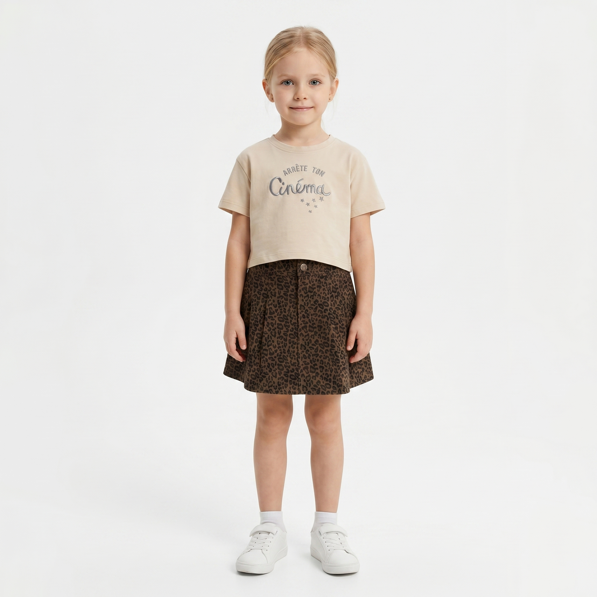 Girls' Cinema T-Shirt & Skirt set