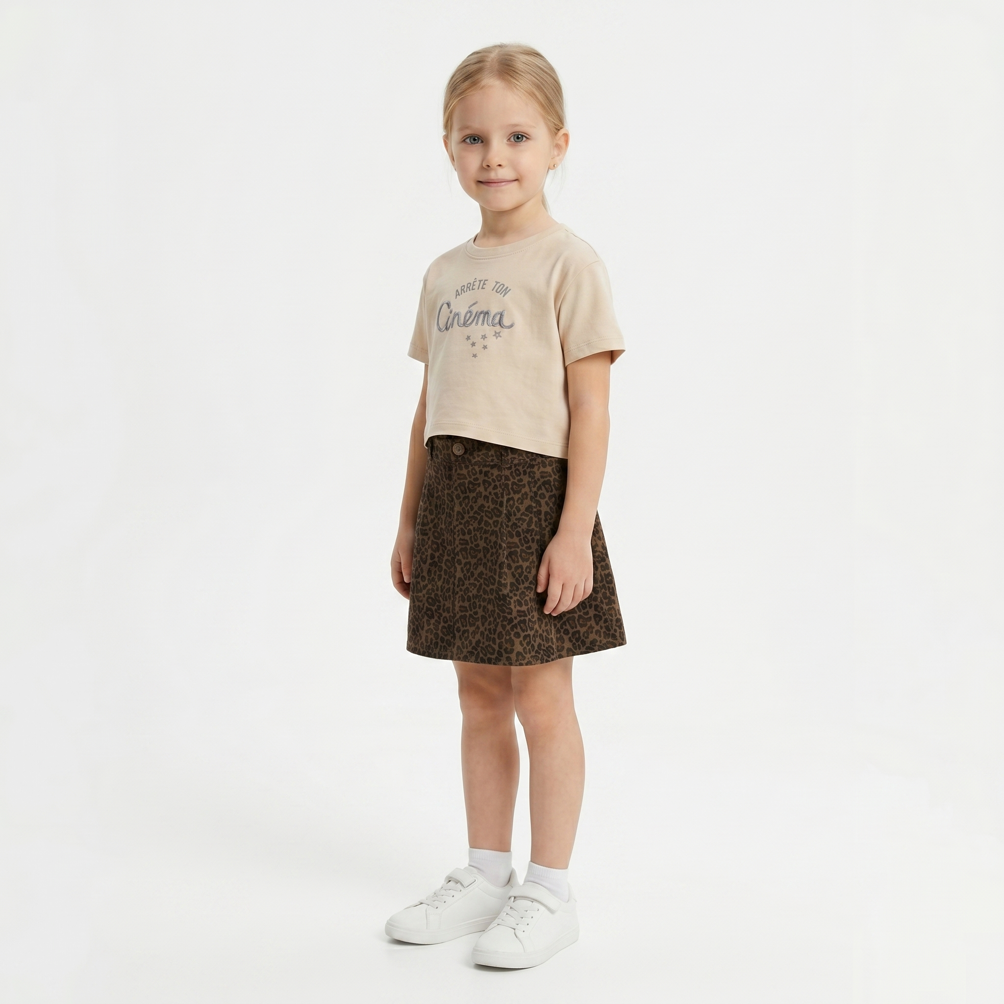 Girls' Cinema T-Shirt & Skirt set