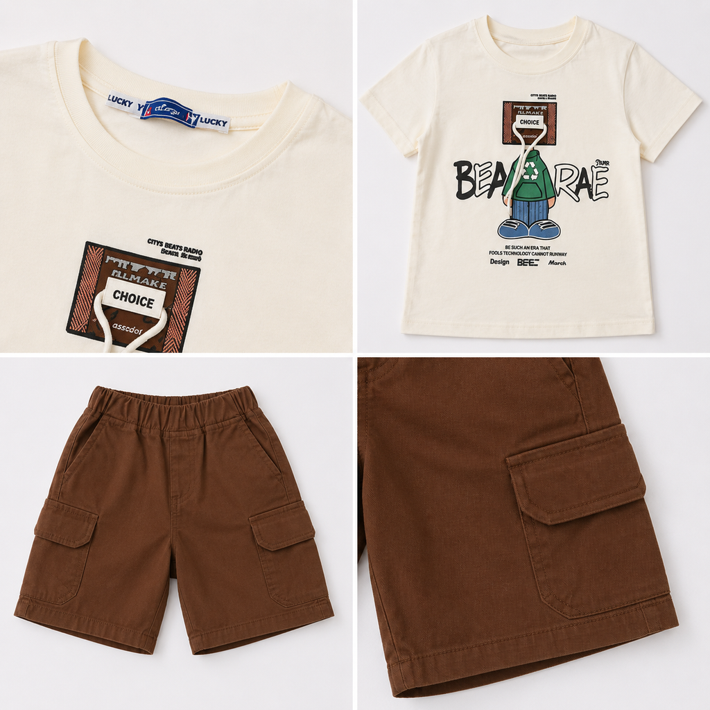 Boys' Bearae T-Shirt & Shorts set