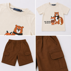 Boys' Cozy Bear T-Shirt & Shorts set