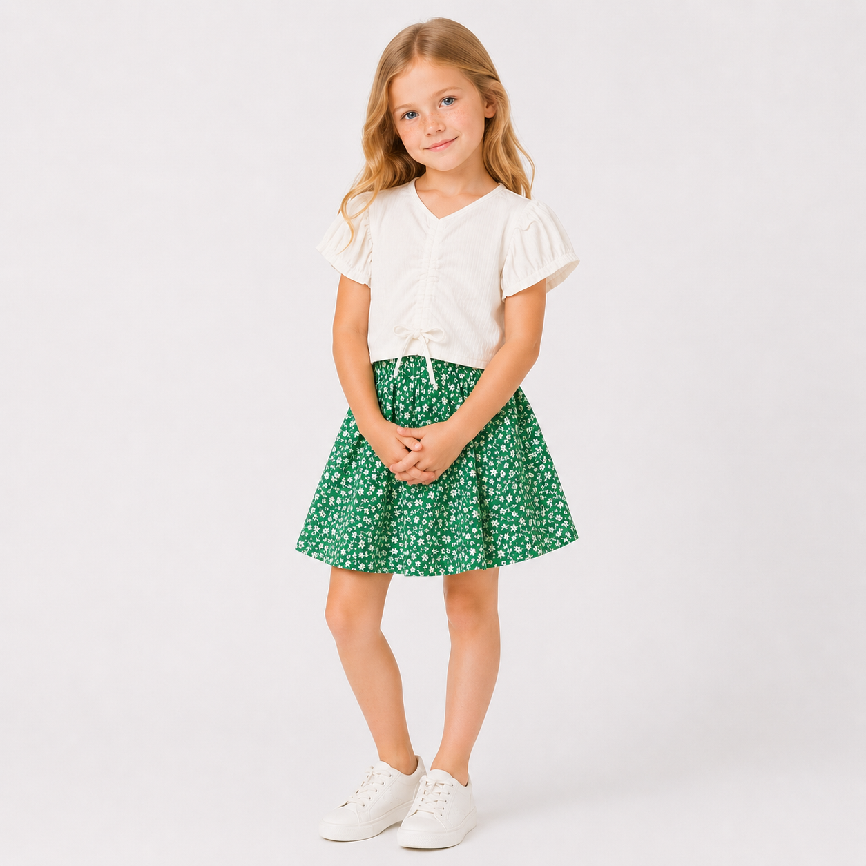 Girls' Casual T-Shirt & Skirt set