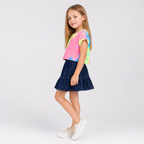 Girls' Short-sleeve 2-piece skirt set