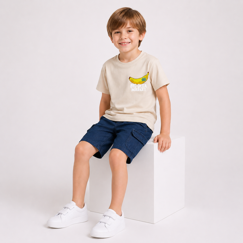 Boys' Banana Print  2-piece set