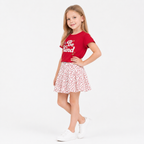 Girls' Be kind T-Shirt & Skirt Set