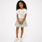 Girls' Flower T-Shirt & Skirt set