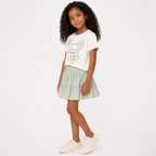Girls' Flower T-Shirt & Skirt set