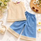 Girls' Boho-chic style T-Shirt & Skirt Set