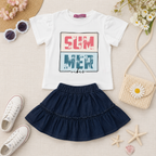 Girls' Summer skirt Set.