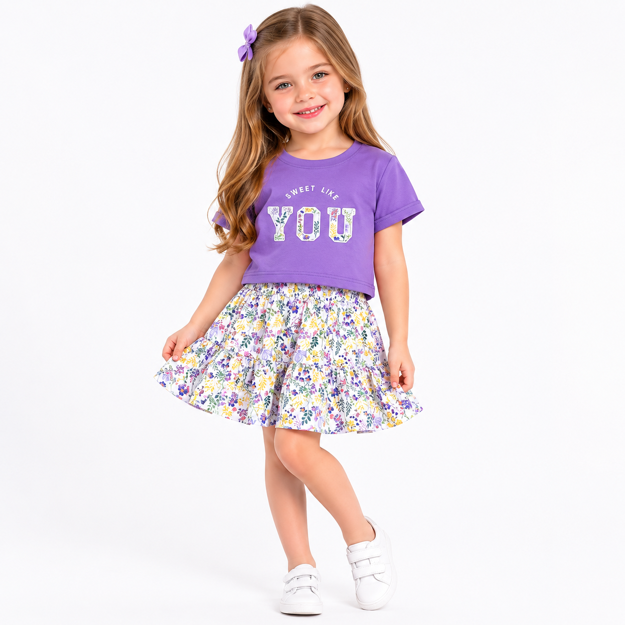 Girls' Sweet Like You T-Shirt & Skirt Set