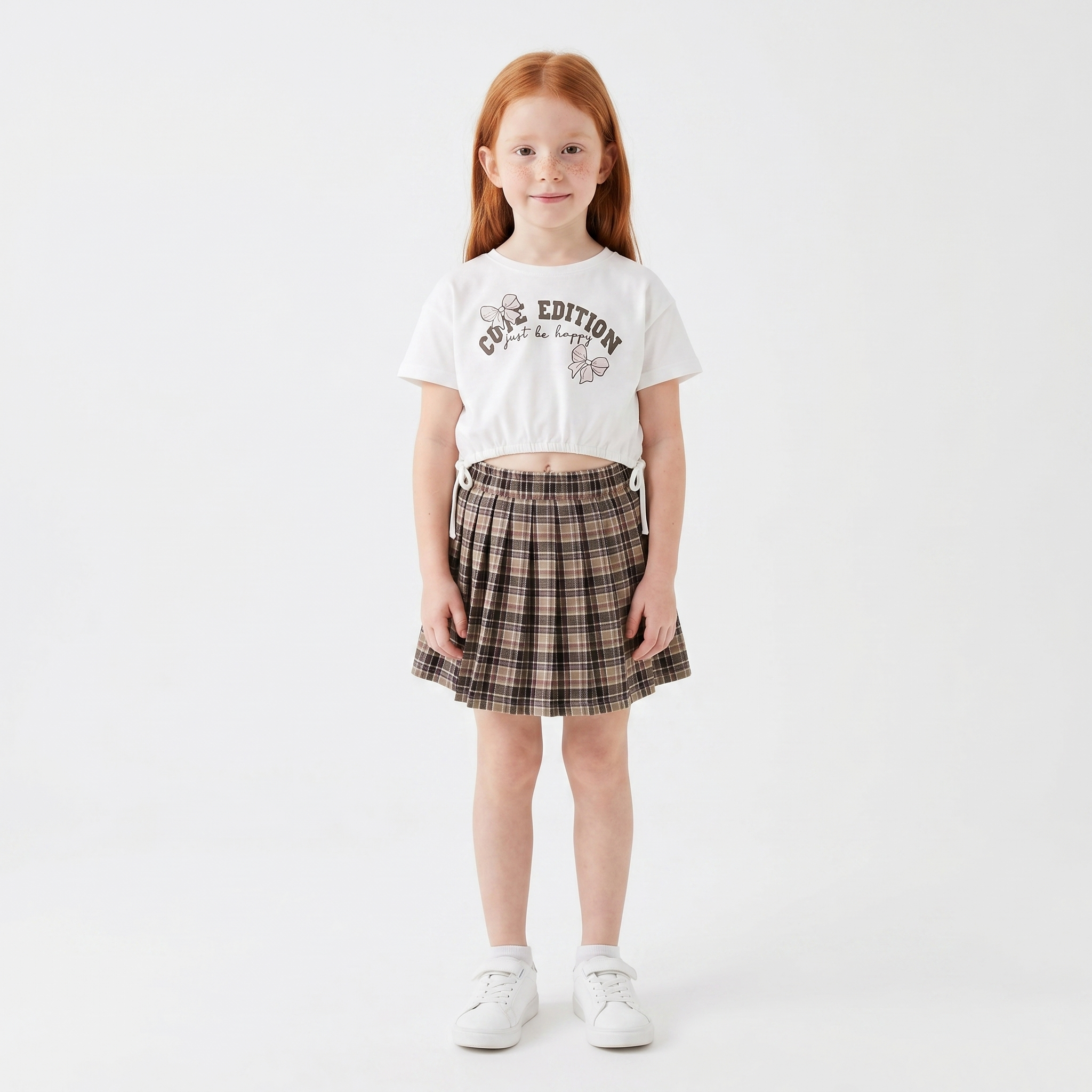 Girls' Cute Edition T-shirt & Skirt set