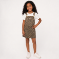 Girls' Leopard Print Overall Set