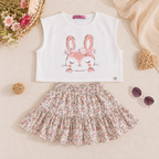Girls" Every Day T-Shirt &Skirt Set