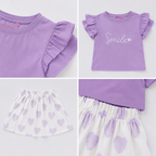 Girls' Fmile T-Shirt & Skirt set