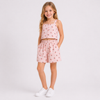 Girls' Cute strawberry skirt 2-piece set