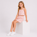 Girls' Cute strawberry skirt 2-piece set