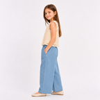 Girls'  3-piece outfit featuring a Top and wide-leg pants.