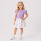 Girls' Fmile T-Shirt & Skirt set