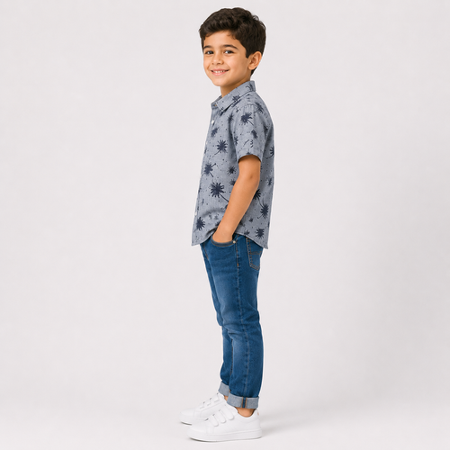 Boys'  Plame print shirt