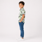 Boys' Colorful Alphabet Print shirt