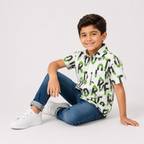 Boys' Colorful Alphabet Print shirt