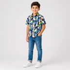 Boys' Cool shirt with parrot prints