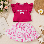 Girls' Mimmiu T-Shirt & Skirt Set