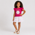Girls ' More Flowers T-Shirt & Skirt set