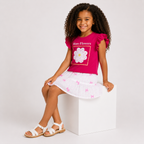 Girls ' More Flowers T-Shirt & Skirt set