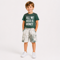 Boys' All we need is money printed set