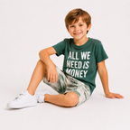 Boys' All we need is money printed set