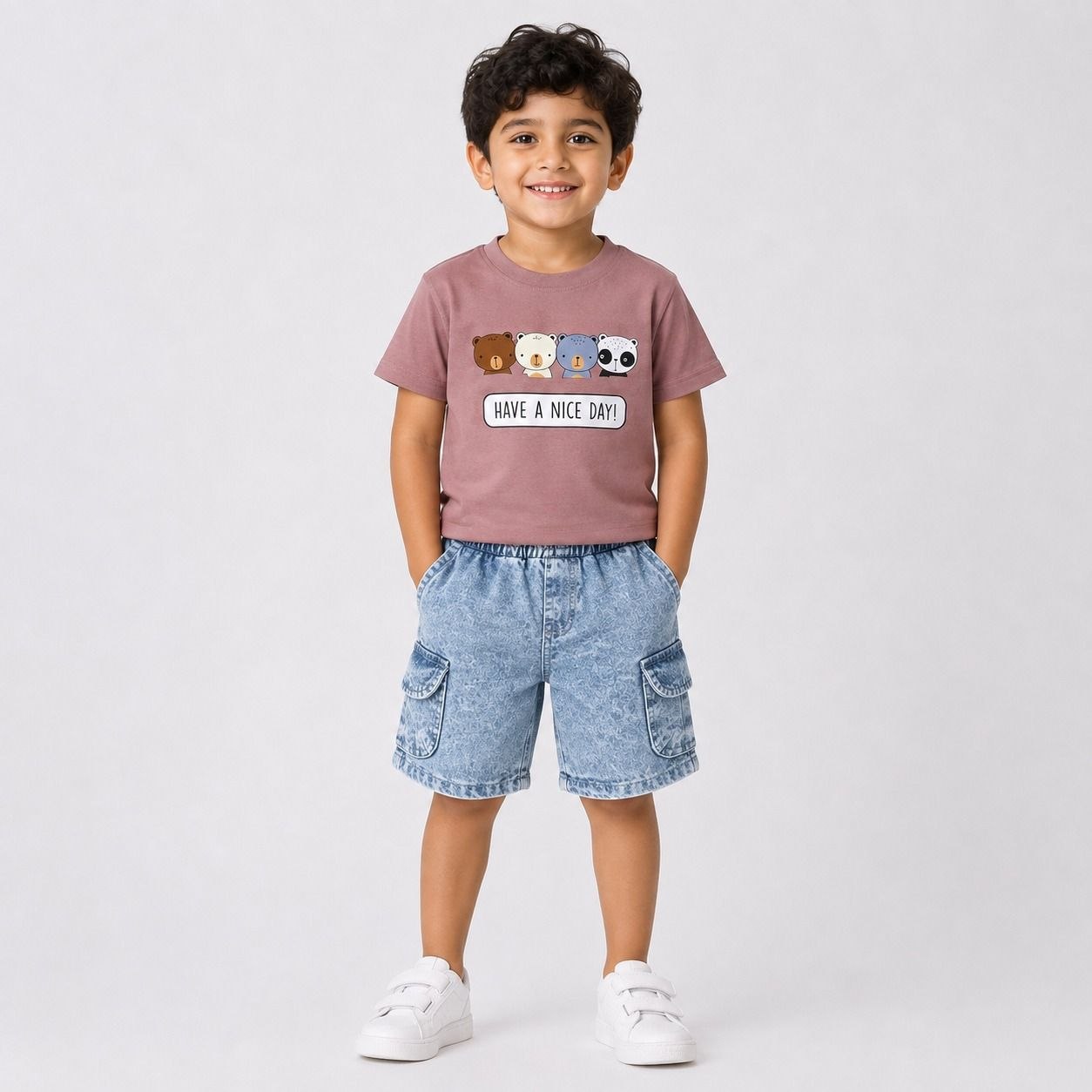 Boys' Have A Nice Day Printed Set