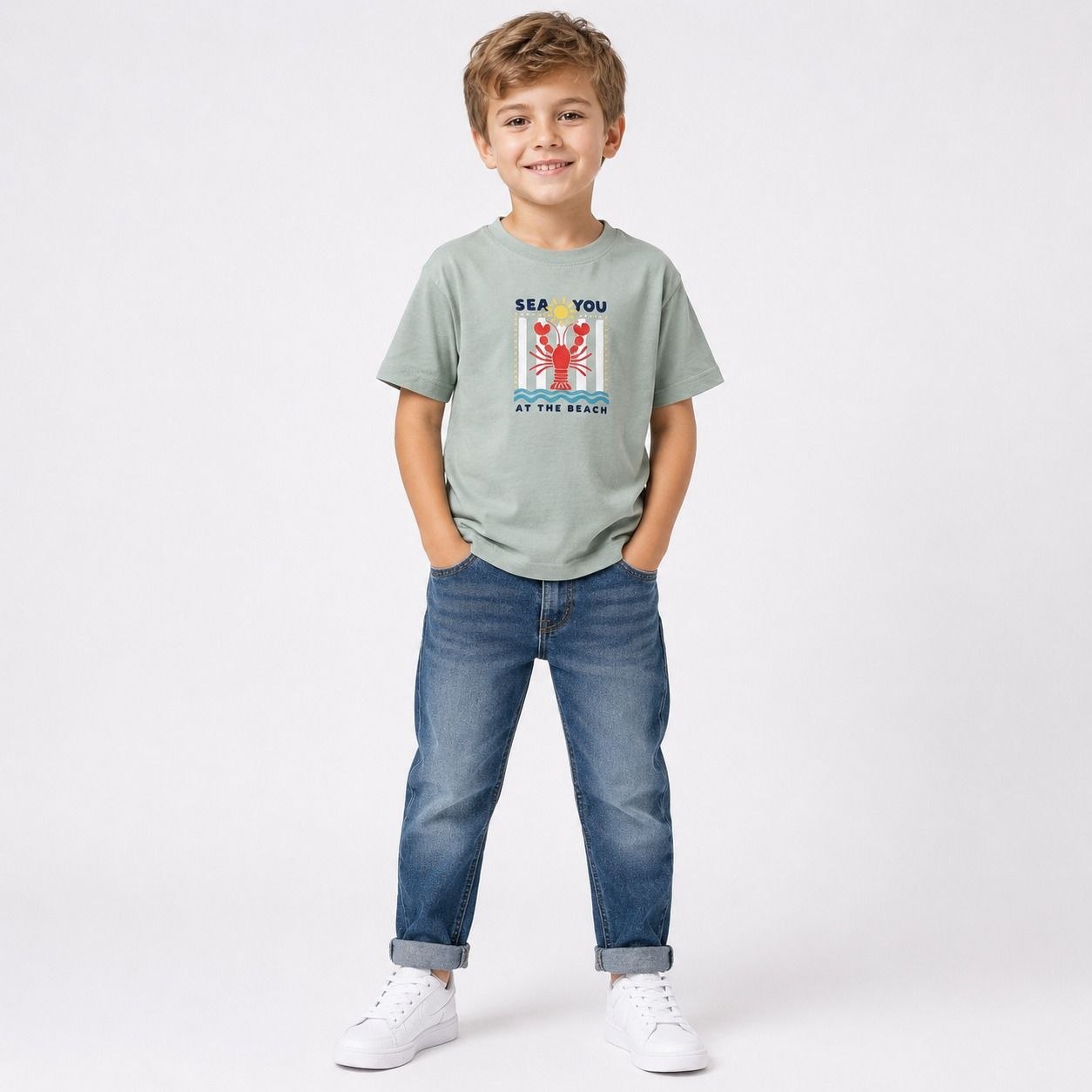 Boys' Sea You Printed T-Shirt