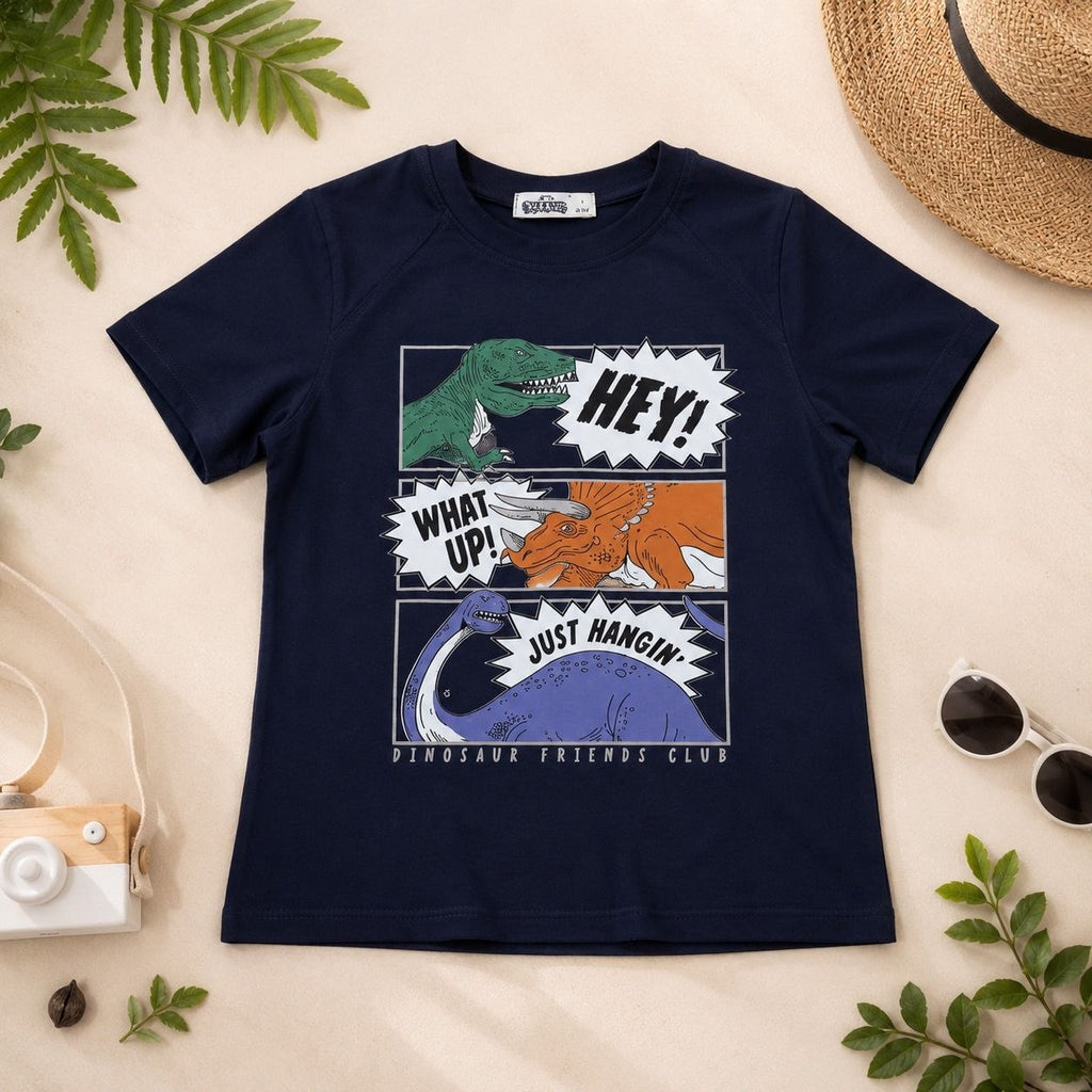 Boys' Dino Style Printed T-Shirt