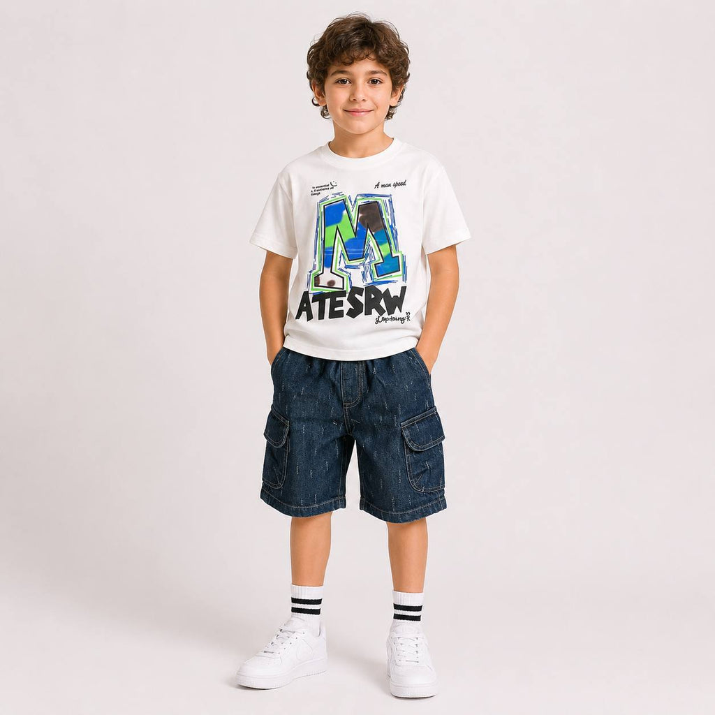 Boys' M Atesrw Print set