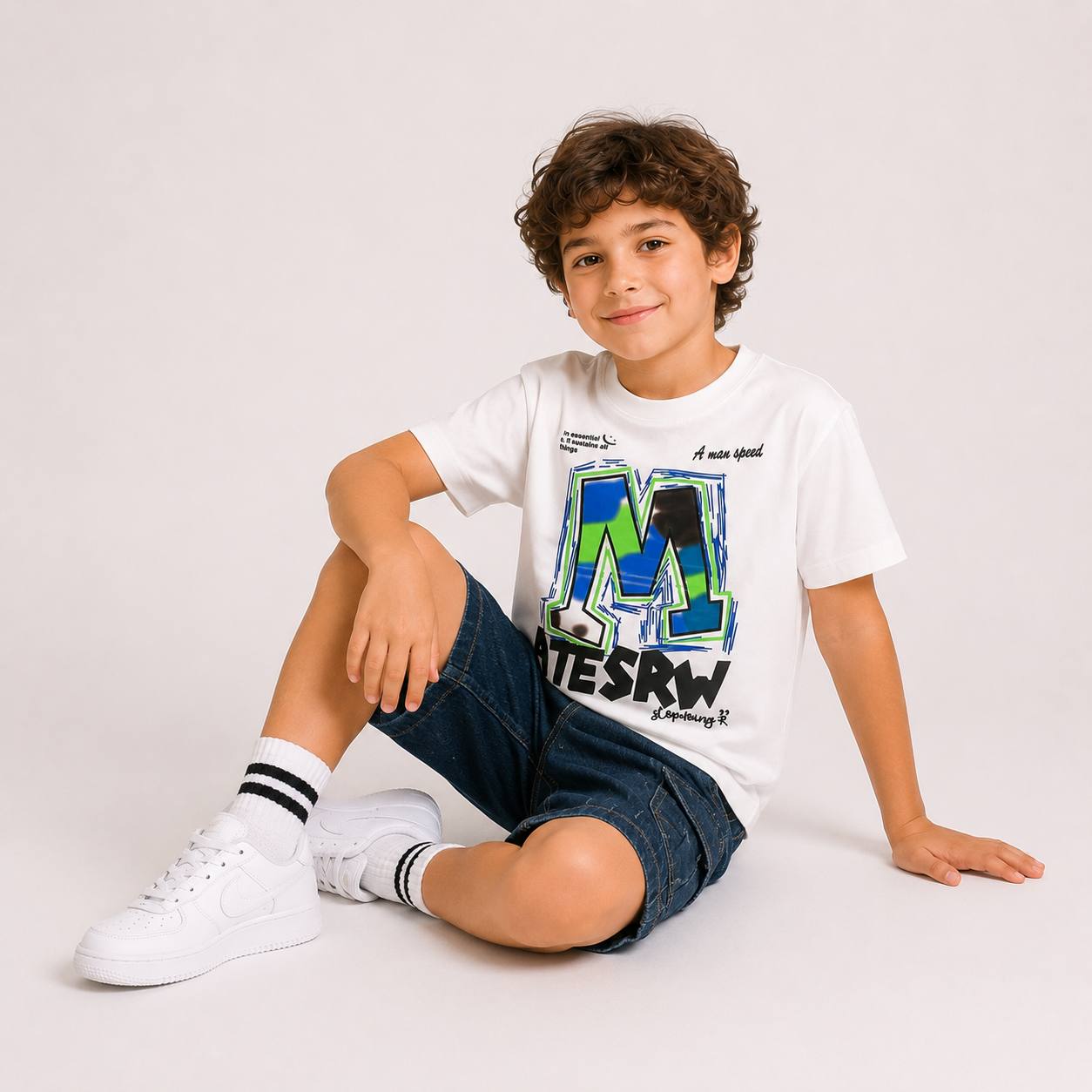 Boys' M Atesrw Print set