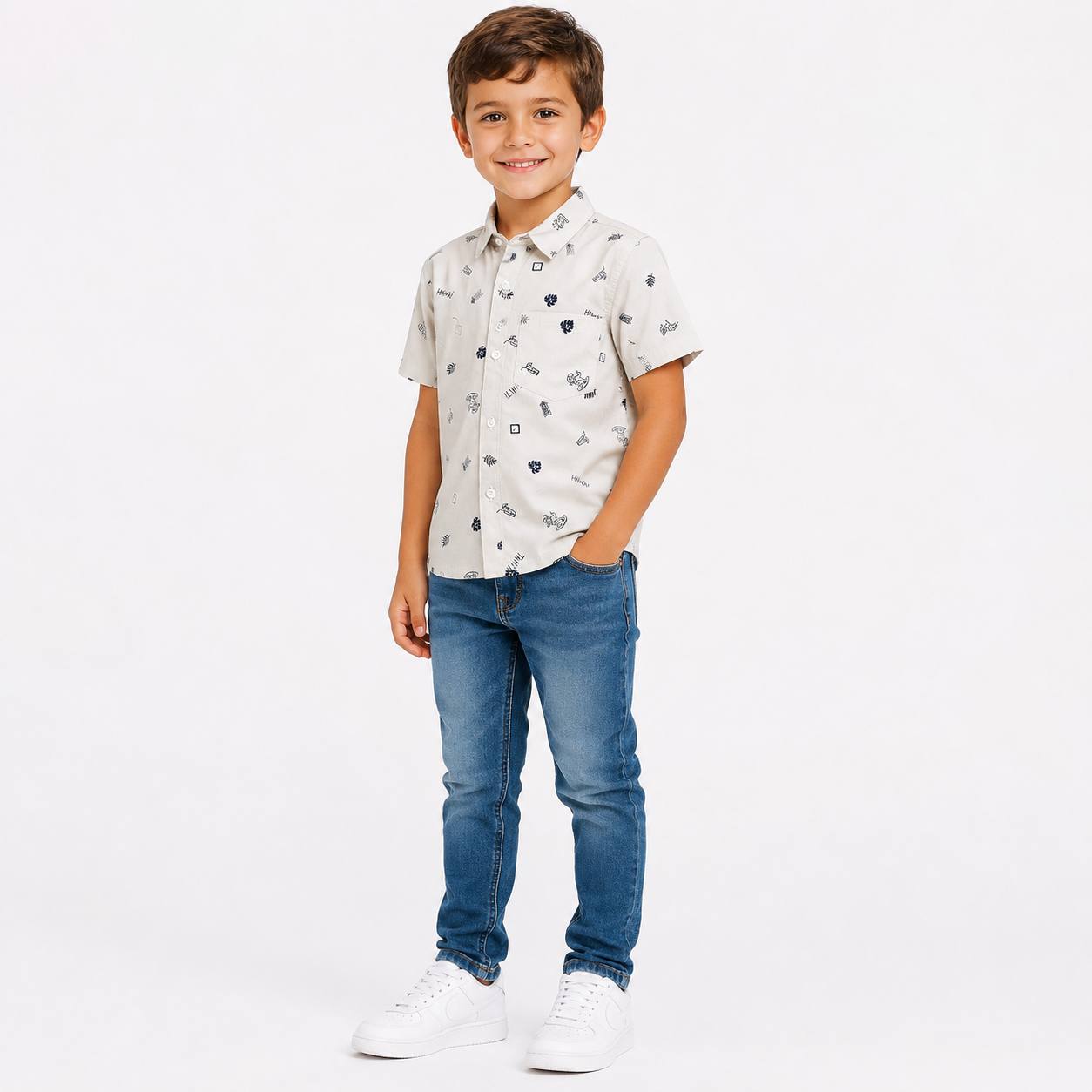 Boys' Hawai Print Shirt