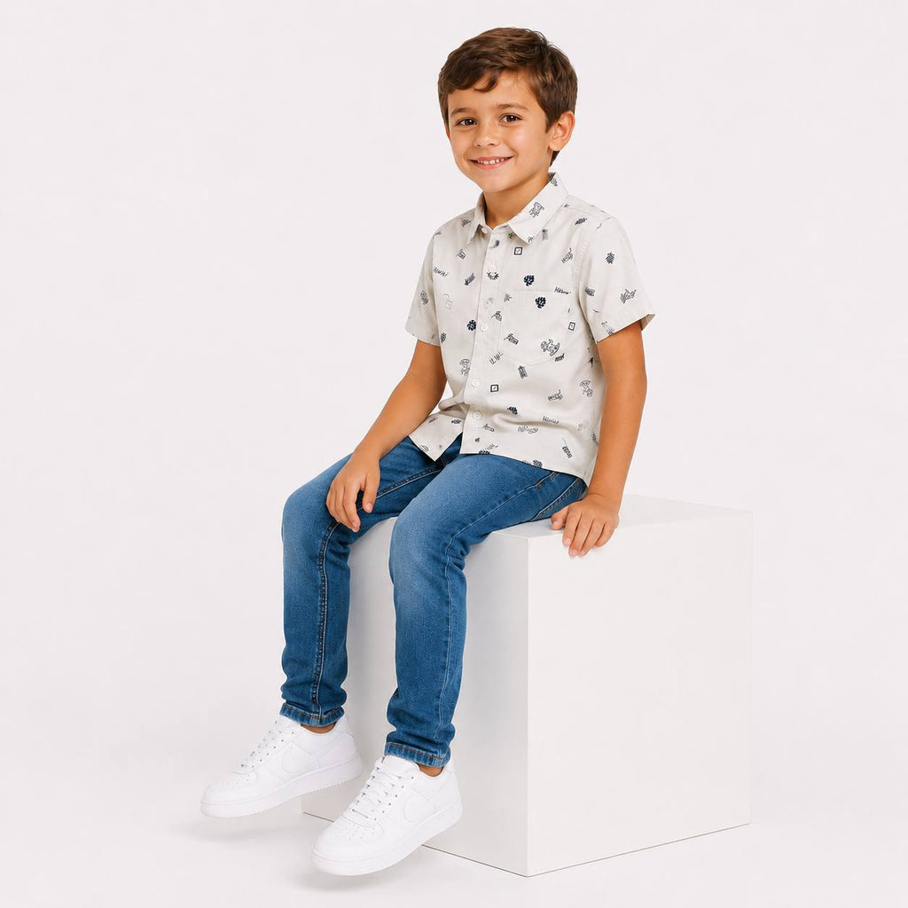 Boys' Hawai Print Shirt
