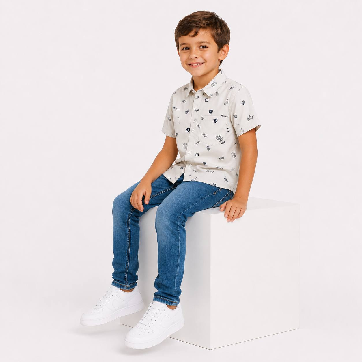 Boys' Hawai Print Shirt